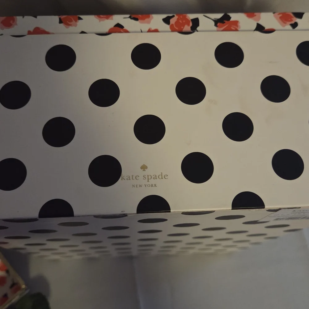 Kate Spade New York Polka Dot Nesting Storage Box Floral Interior Desk Organizer